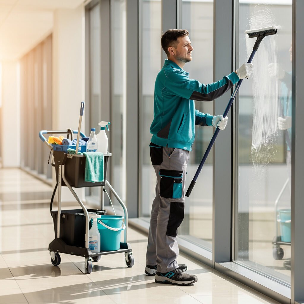 Fensterreinigung, Treppenhausreinigung und Büroreinigung mit System – 2Brüder Gebäudereinigung & Entrümpelung